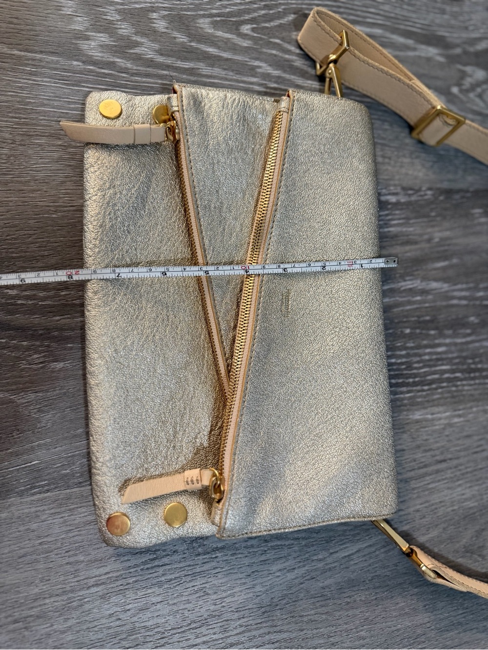 Hammitt Dillon Reversable Crossbody Pewter - Picture 10 of 14